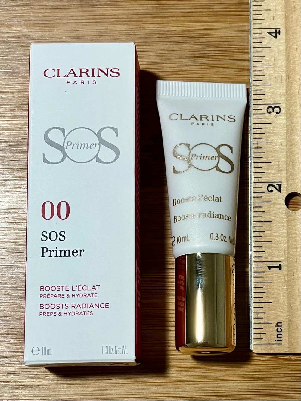 Clarins SOS Primer 00 Universal Light 10 ml / 0.3 oz Travel Size NIB